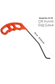 safi 16 cm 3,5 mm Çap Sağlı Sollu Çift Kıvrımlı Sağ Boyasız Göçük Düzeltme Çubuğu - S7-01, PDR Çubuk - 3
