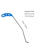 safi 34 cm 5 mm Çap Sağlı Sollu Çift Kıvrımlı Sol Boyasız Göçük Düzeltme Çubuğu - S7-08, PDR Çubuk - 3