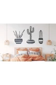 Ahm Kaktüs Bahçesi Lazer Kesim Metal Tablo thumbnail 1