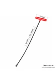 Safi Grup 60 cm 8 mm Çap Levye Uçlu Kobra Boyasız Göçük Düzeltme Çubuğu, PDR Çubuk - S13-01 - 1