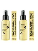 NEDOX 2 Adet Keratin Özlü Onarıcı E Vitaminli Saç Bakım Yağı 100 ml - 1