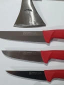 Handmade Sürmene Sürbisa Paltalı Kasap Kurban Et Doğrama Seti 4 lü + Masat thumbnail 5