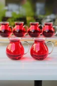 Mien Isıya Dayanıklı 6'lı Borosilikat Cam Bardak Kulplu Modern Çay Bardağı Seti Takımı - 1