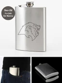 Aslan Temalı 9 Oz Paslanmaz Çelik Cep Matarası 266 Ml İçecek Cep Matarası - 3