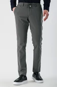 Yazı Slim Fit Likralı Erkek Jogger Pantolon-7329 - 2