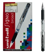 Uni-Ball Siyah Roller Kalem Signo Broad Jel Bilye Uç İmza Kalemi 1.0 MM 12'Li Kutu | UM-153 - 1