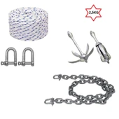 Tekne ve Şişme Bot İçin Hazır Şemsiye Çapa ,Çıpa Seti - 2