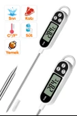 Dijital Gıda Termometresi Sıvı Gıda Et Su Bebek Süt Mama Yiyecek Sıcaklık Mutfak Isı Ölçer 3238 - 2