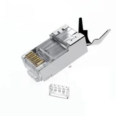 Q-PORT Q-J710M CAT 7 KONNEKTÖR + AYRAÇ 10LU PAKET - 1