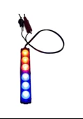 Polis Çakar IP65 3030SMD Kırmızı Mavi Flaş Strobe Işıklar Aydınlatma Oto Araba Motor LED Dc 12V 6W 220-240LM 6 Göz Led 2 Renk 136x20mm - 1