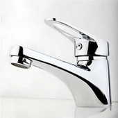 Mix Batarya Krom Lavabo Banyo Mutfak Musluğu Musluk Mermer Tezgah Üstü Çift Su Giriş Evye - 5