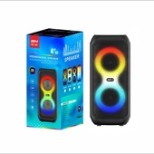 Zore GD-2413 FM Radyolu RGB TWS Çift 4 inç Stereo Bass Kablosuz Hoparlör - 6