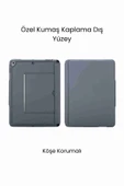 iPad 10.2 7/8/9 Nesil Uyumlu 360° Manyetik Standlı Ledli Touchpadli Katanya Klavyeli Tablet Kılıfı thumbnail 3
