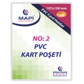 Mapi Kart Poşeti Dikey PVC NO:2 107x150 Şeffaf 910 10 36 (100 lü) - 1