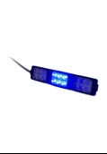 Polis çakar IP65 2835SMD Kırmızı Mavi Sarı Flaş Strobe Işıklar Aydınlatma oto araba motor 200LM LED DC 12V 9W 18 Göz Led 3 Renk 155-26MM - 3