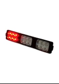 Polis çakar IP65 2835SMD Kırmızı Mavi Sarı Flaş Strobe Işıklar Aydınlatma oto araba motor 200LM LED DC 12V 9W 18 Göz Led 3 Renk 155-26MM - 2
