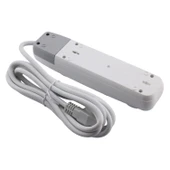 4'lü Grup Priz 2 USB'li 3 Metre Kablolu Fiş Priz Topraklı Çoklu Grup Priz Çoğaltıcı Dörtlü - 4