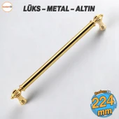 Defne Metal Gold Altın Kulp 224 mm Mobilya Çekmece Mutfak Dolabı Dolap Kapak Kulpları Kulb Kulpu - 1