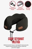 Cosy Ortopedik Seyahat Yastığı Visco Boyun Destekli Seyahat Yastığı - Siyah - Ergo Travel - 2