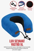 Lux Ortopedik Seyahat Yastığı Visco Boyun Destekli Seyahat Yastığı - Mavi | Ergo Travel - 2