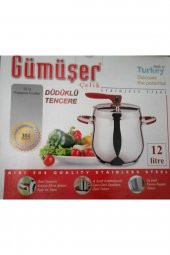 Gümüşer Çelik Düdüklü Tencere 12 Lt - 1