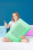 Air Terapi Hava Kanallı Ortopedik Yastık Visco Yastık Yeşil 60x40x16cm - 2