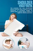 Shoulder Yan Yatanlar Boyun Destekli Ortopedik Yastık Boyun Destekli Visco Yastık - 58x40x12cm thumbnail 2
