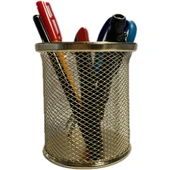 Bafix Kalemlik Metal Perforeli Silindir Altın BFX-MMK802KA - 1