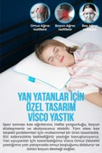 Shoulder Yan Yatanlar Boyun Destekli Ortopedik Yastık Boyun Destekli Visco Yastık - 58x40x12cm thumbnail 4