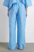 Arka Cepli Salaş Pantolon Mavi - 4
