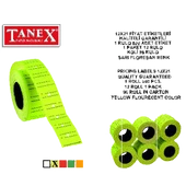 Tanex Fiyat Etiketi Çizgili 12x21 Fosforlu Sarı(6 rulo) thumbnail 1