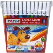 Fatih Keçeli Kalem Slim 12 Renk 34015 - 1