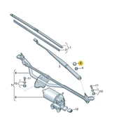 Skoda Fabia 2 2007-2015 Ön Cam Silecek Vida Kapağı 1J0955205A - 4
