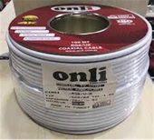 Onli ON-8001 RG6-U6 96 Tel 1,02 CCS-AL 100 metre Anten Uydu Kablosu - 1