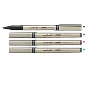 Uni-Ball Roller Kalem (12 li pkaet sadece kırmızı) Deluxe Bilye Uç 0.7 MM Kırmızı UB-177 thumbnail 1