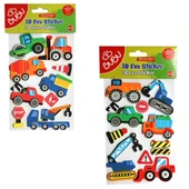 Bu-Bu 3D Eva Sticker Küçük Araçlar 24 Lü BUBU-STS042 - 1