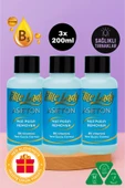B-5 Vitaminli Oje Çıkarıcı 200 ml - 3'lü Eko Set Tırnak Kırılmalarını Önleyici Aseton - 1