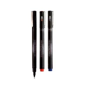 Uni-Ball Çizim Kalemi Akrilik Uçlu Fine Line Pin 0.1 MM Mavi PIN 01-200(M)-12-PKT - 1