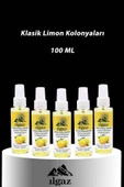 5'li Klasik Sprey Limon Kolonyası 80 Derece 100 ml - Ferahlatıcı & Hijyenik Kolonya Seti - 3