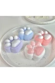 Kedi Patisi Taba Squishy Stress Oyuncağı Sukuşi pati, Tüylü Oyuncak MAVİ - 4