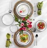 Schafer Iconic Yemek Takımı 24 Parça-Siyah - 1
