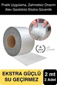 Ekstra Güçlü 2 mt Dış Cephe Su Geçirmez Sakız Bant Yalıtım Çamur Bandı Sızdırmaz 2 Adet thumbnail 1