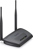 Zyxel N300 kablosuz hızlı Ethernet yönlendirici, oyun ve medya için, iki çok yönlü 5 dBi anten [NBG418NV2] - 1