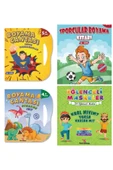 3 -5 Yaş Erkek Çocuk Boyama ve Etkinlik Seti 4 Kitap - 1