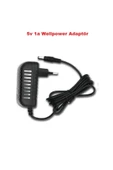 wellbox 5V 1A  5W 5,5X2,5 UÇ PLASTİK KASA ADAPTÖR - 2