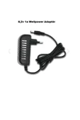 wellbox 8.2V 1A  8,2 W 5,5X2,5 UÇ PLASTİK KASA ADAPTÖR - 2