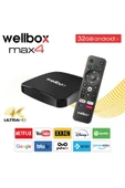 wellbox Max4 Android Tv Box Android 12 Sesli Komut 4gb Ram 32GB Hafıza - 1