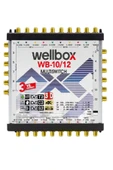 wellbox 10/12 Yüksek Sinyal Toplama Özellikli 12 Daireli Merkezi Uydu Santralı Adaptör Dahil Multiswitch - 1