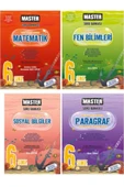 6. Sınıf Master Matematik +Fen Bilimleri+Sosyal Bilgiler ve Master Paragraf  Soru Bankası 2025 - 1