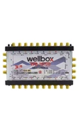wellbox 10/8 Yüksek Sinyal Toplama Özellikli 8 Daireli Merkezi Uydu Santralı Adaptör Dahil Multiswitch - 1
